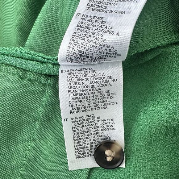 REISS Shorts Womens 4 US Green High Waist Pleated Sofie Old Money Quiet Luxury - Picture 10 of 15